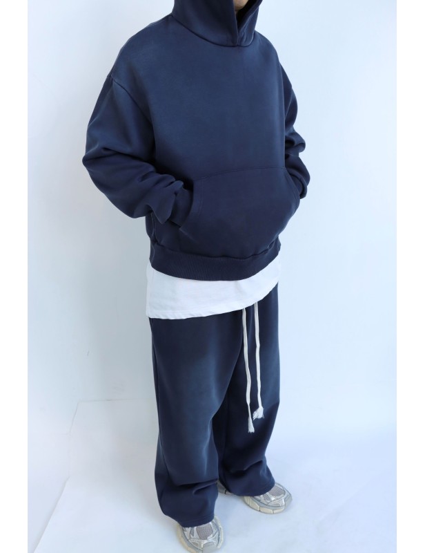 Coordinato crop stone washed