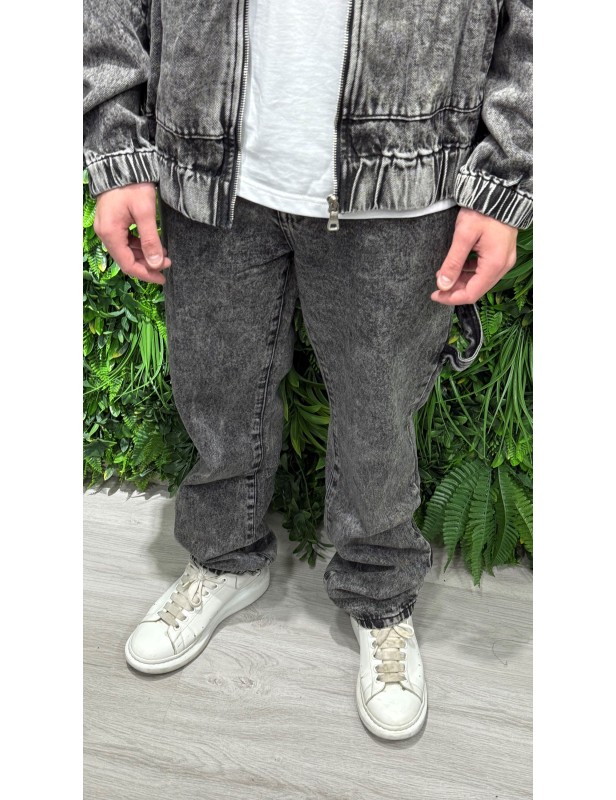 coordinato in jeans stone washed