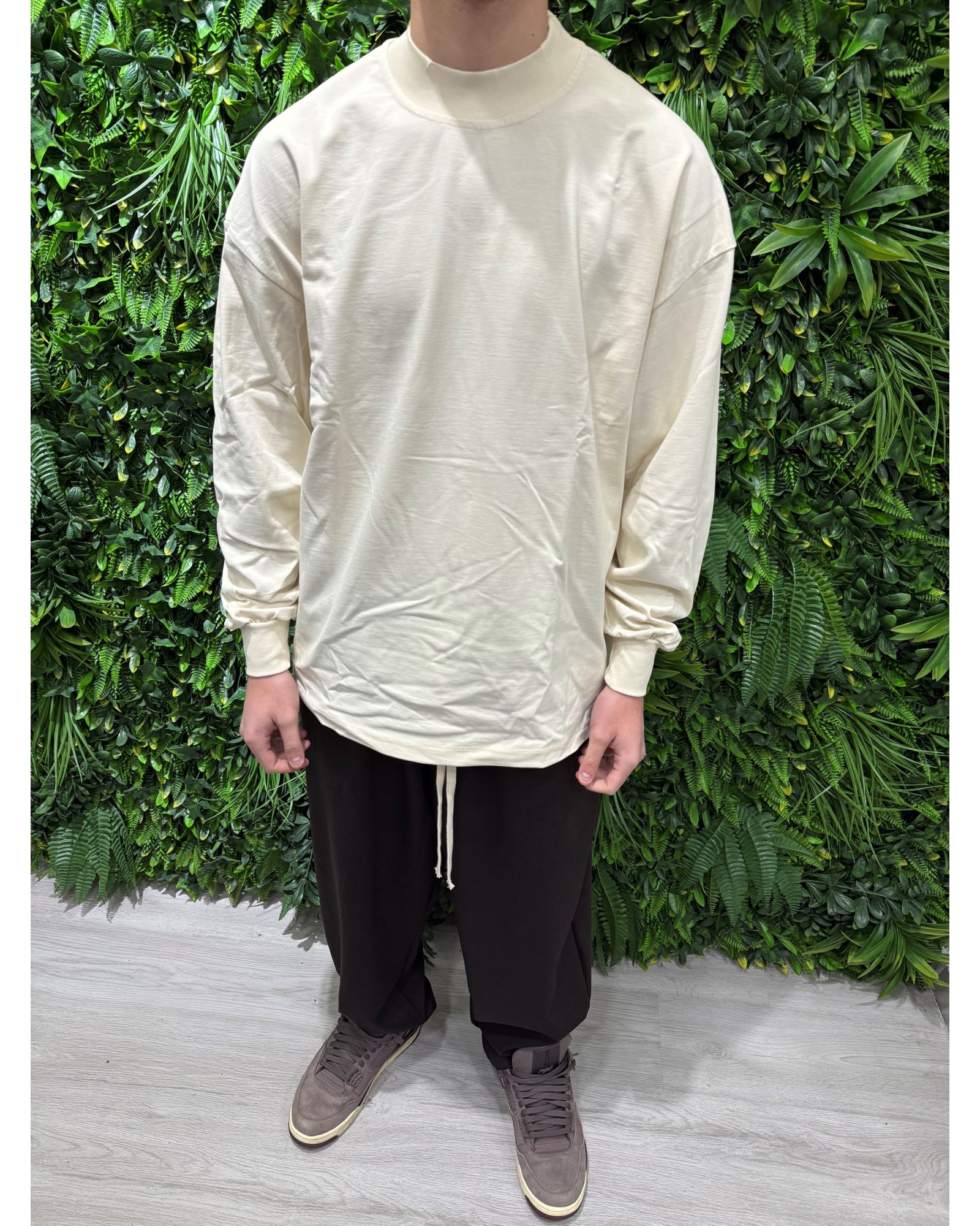 T-shirt longsleeve crema