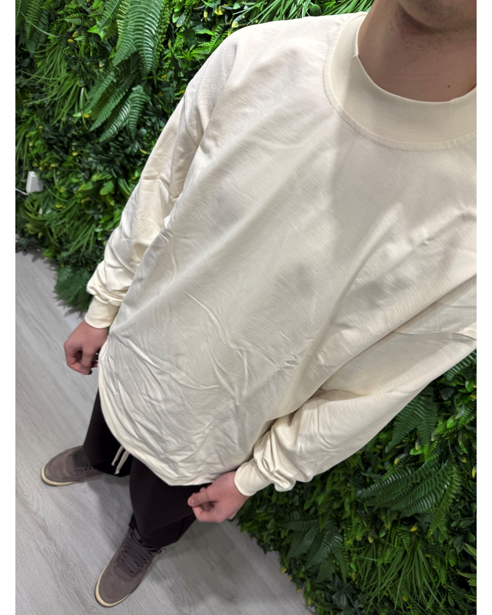 T-shirt longsleeve crema