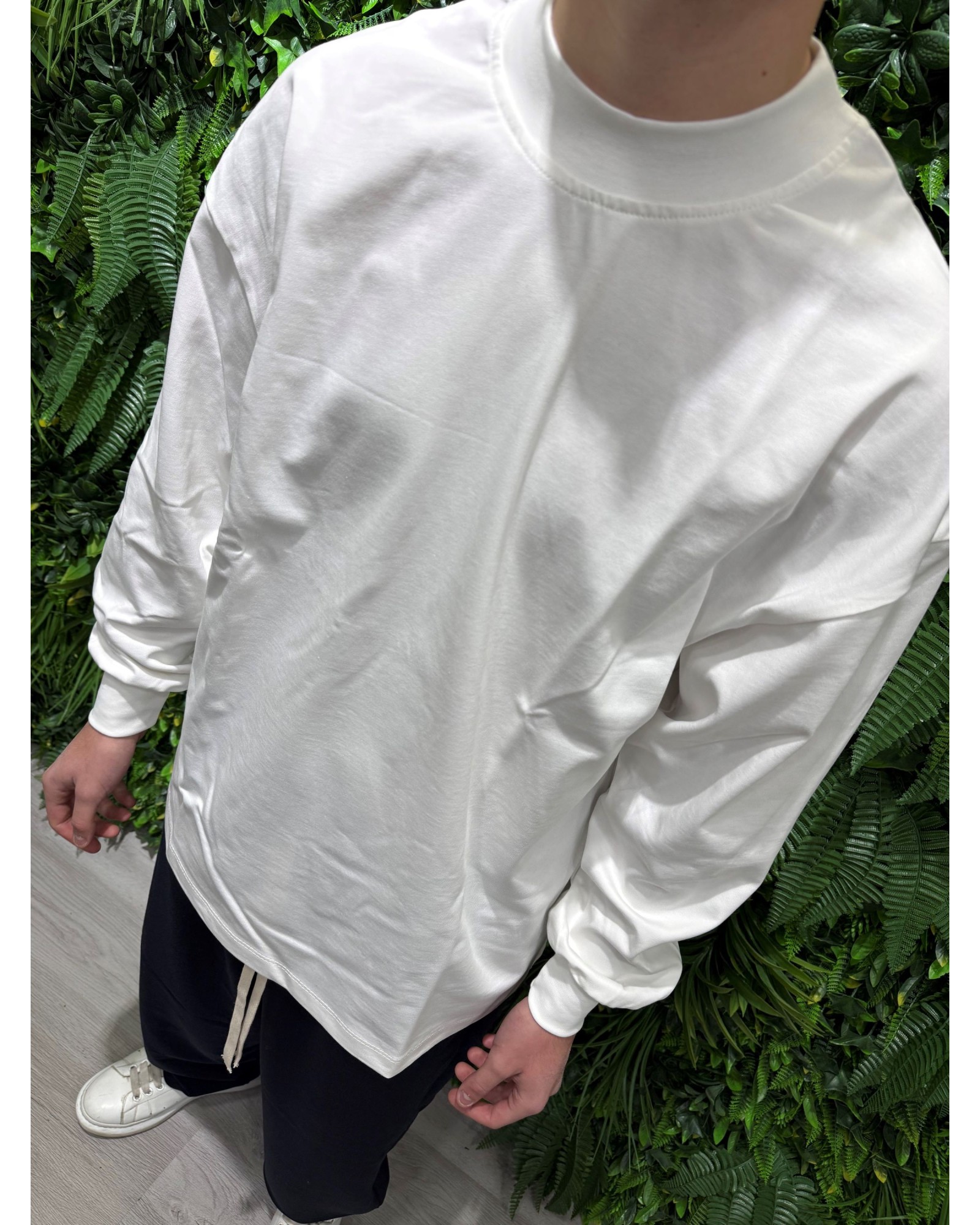 T-shirt longsleeve bianca