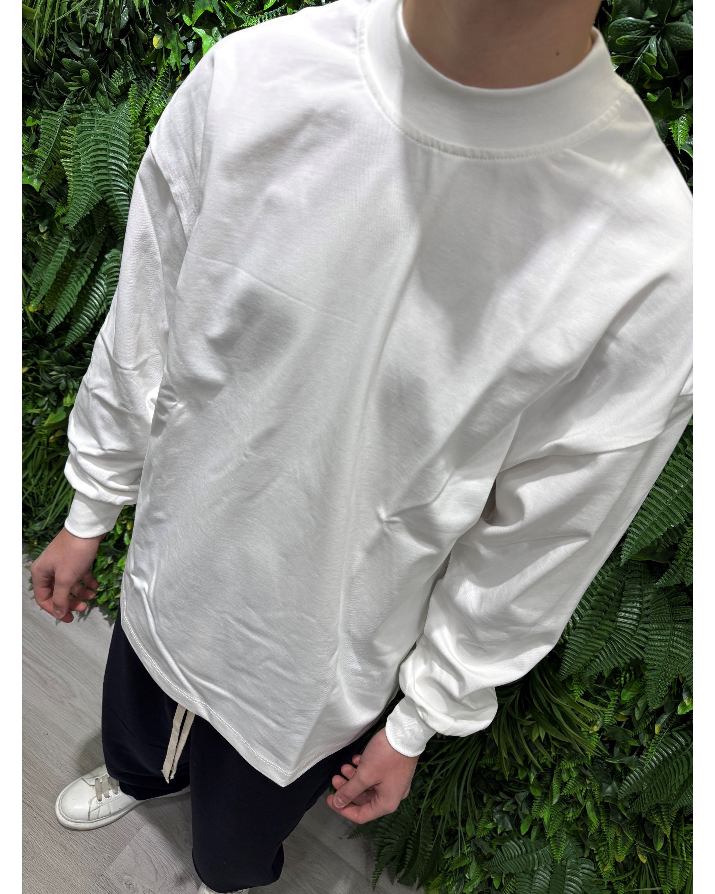 T-shirt longsleeve bianca