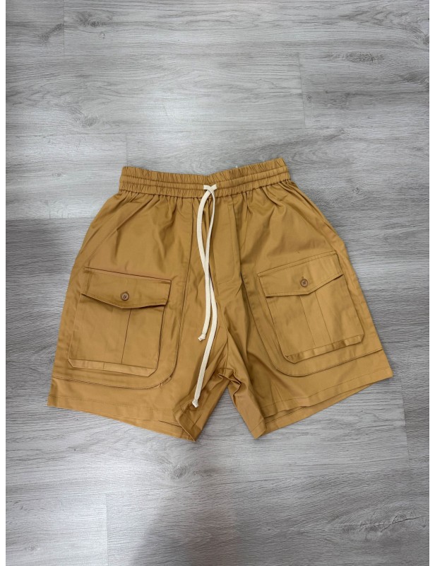 Pantaloncino cammello cargo front over