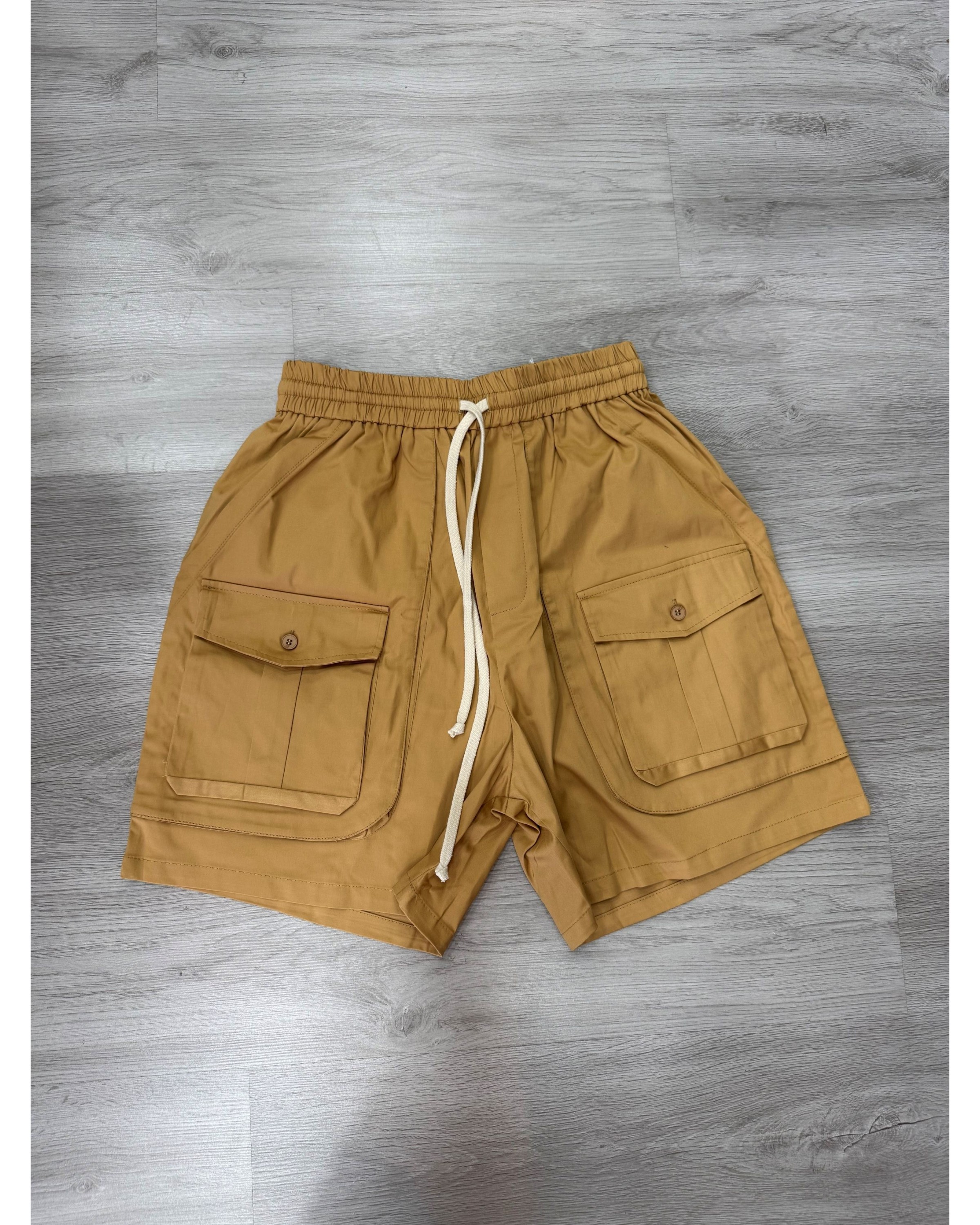 Pantaloncino cammello cargo front over