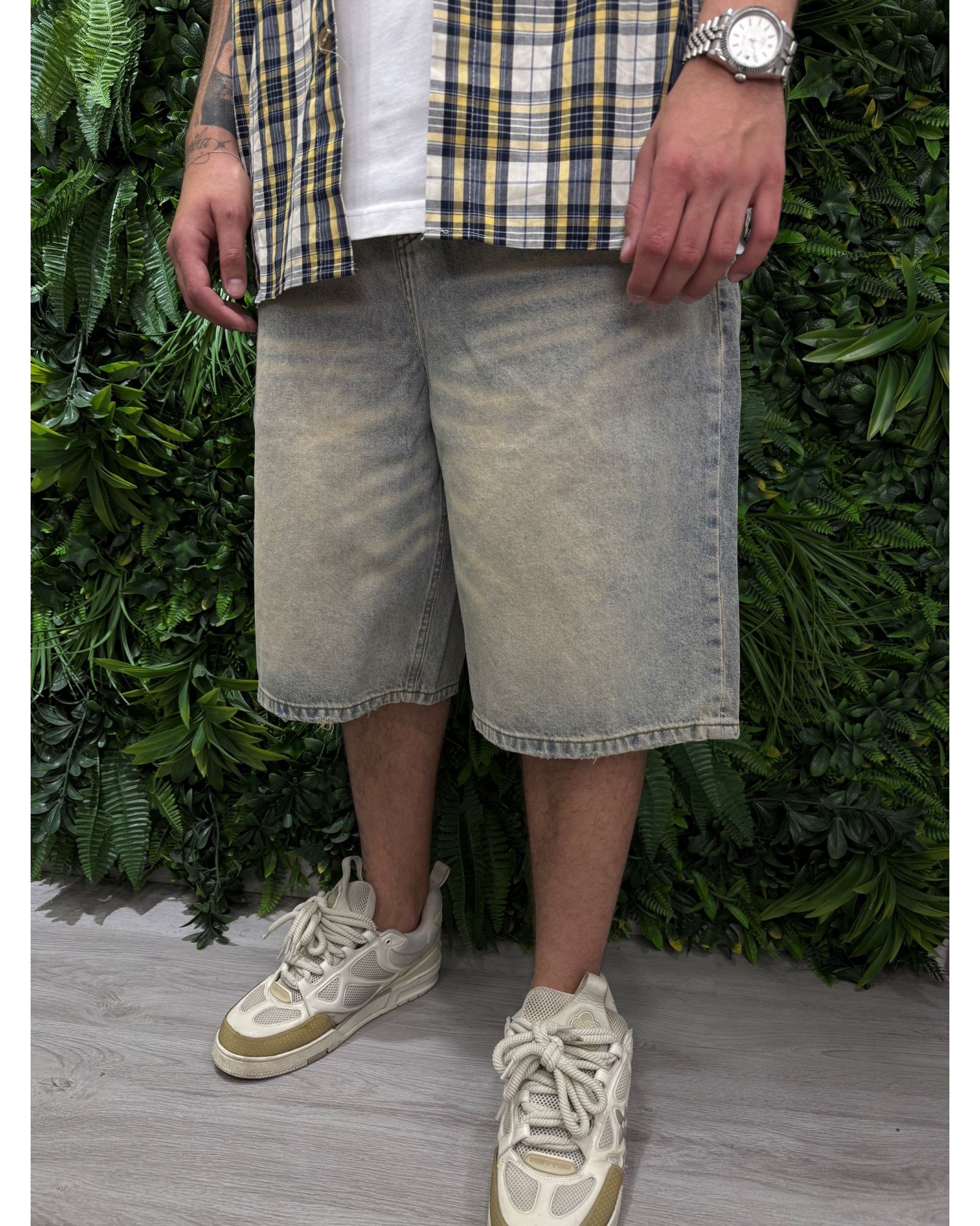 jeans baggy sabbia