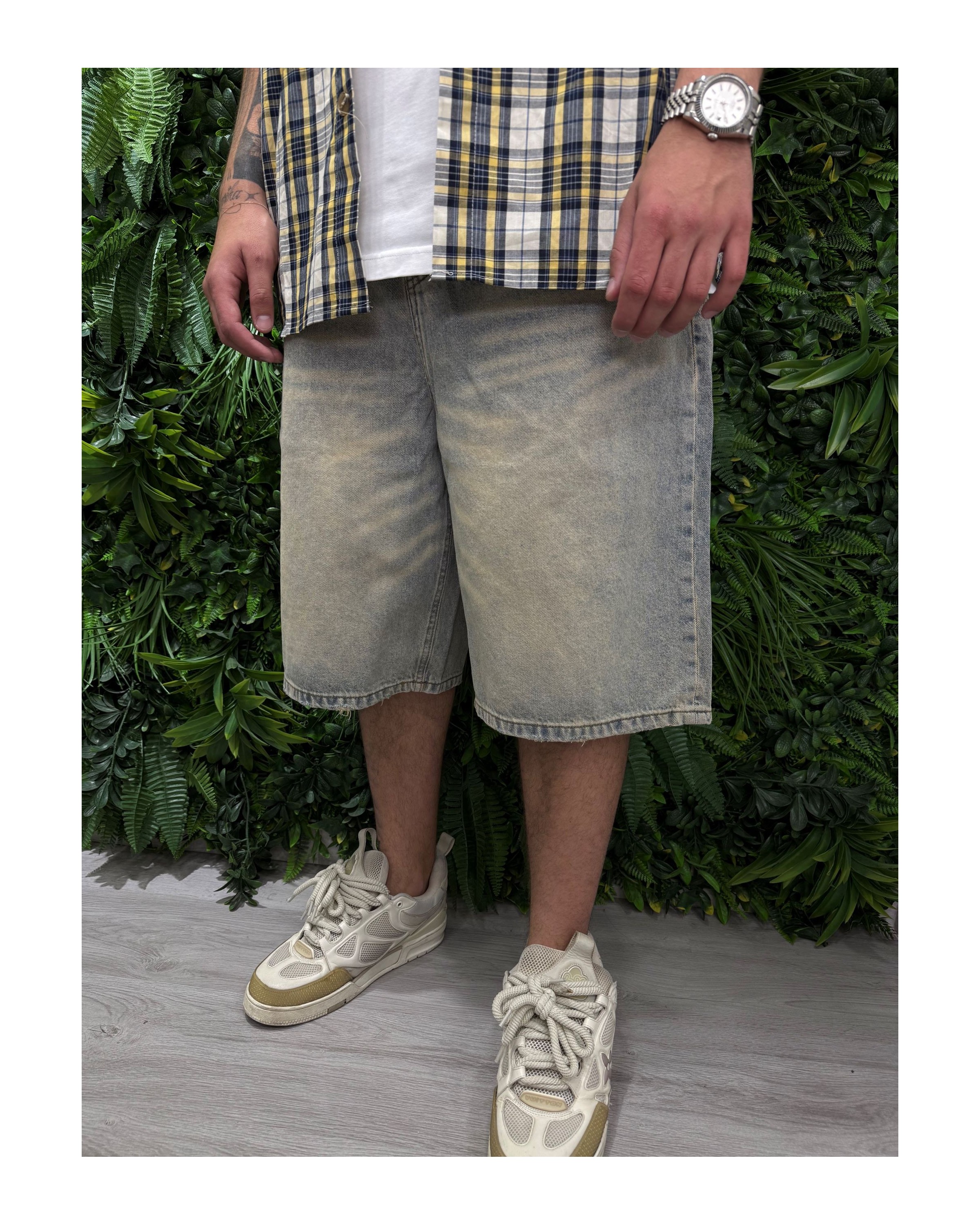 jeans baggy sabbia