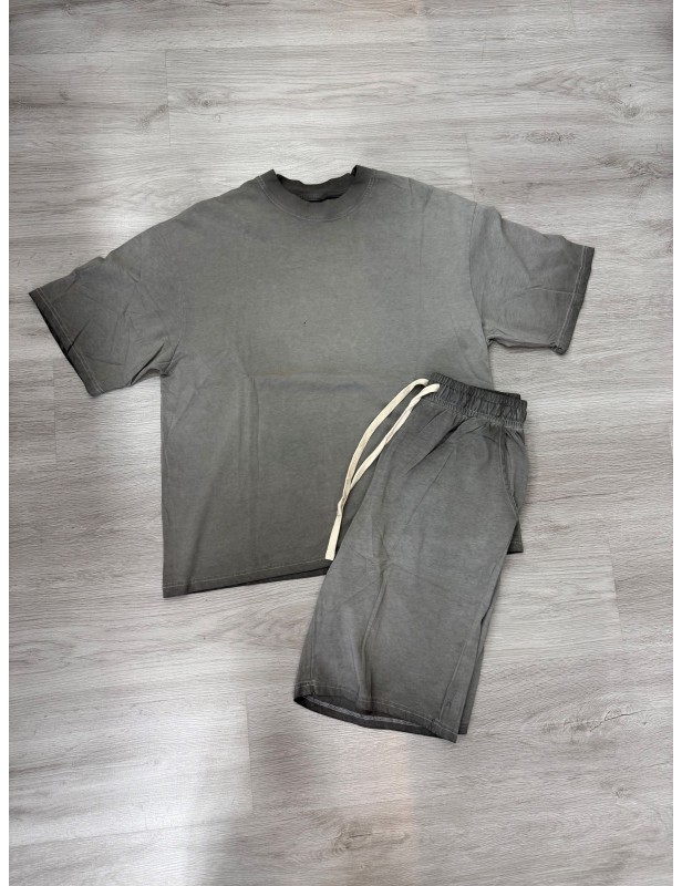 Coordinato over slavato grigio