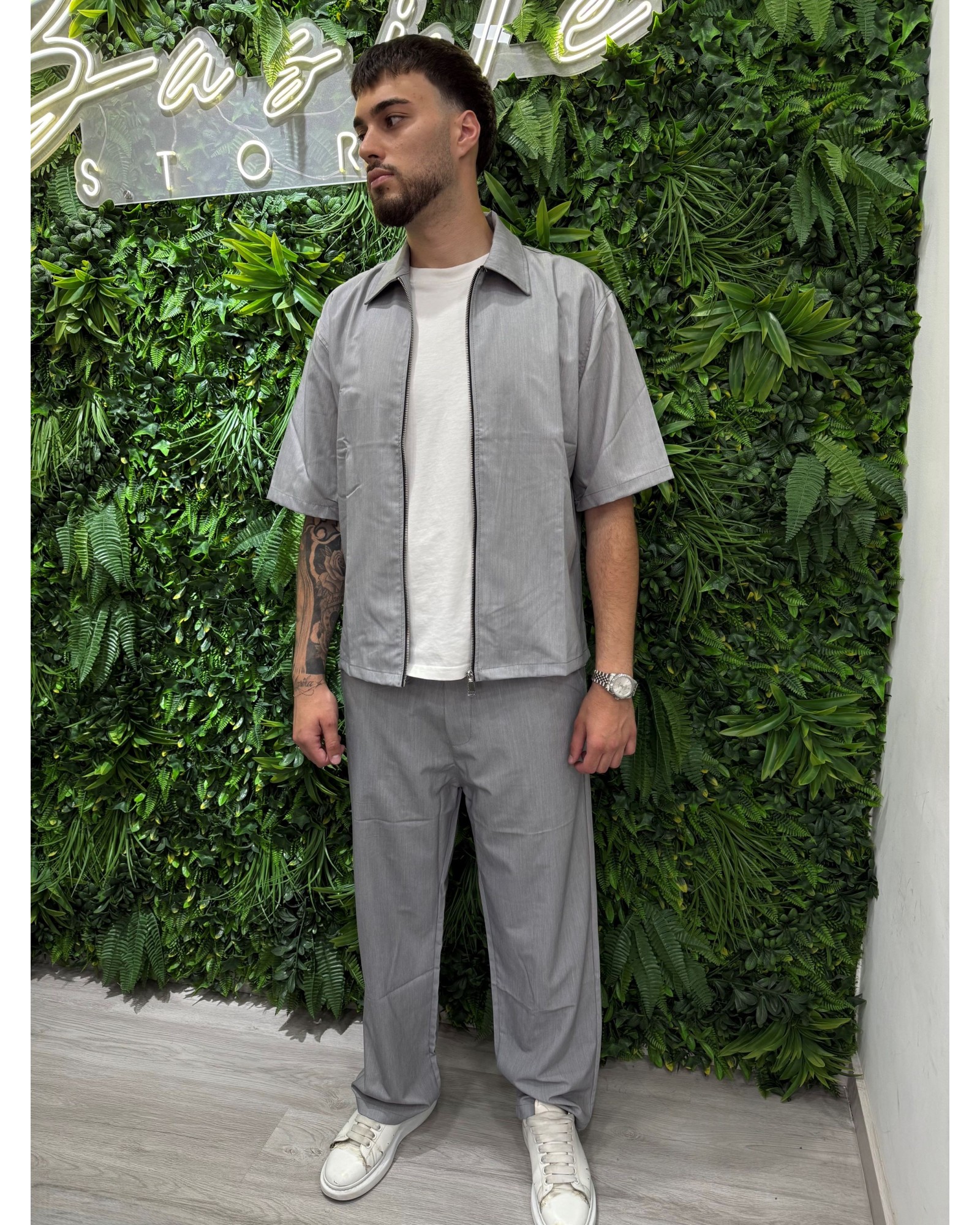Coordinato elegante grigio