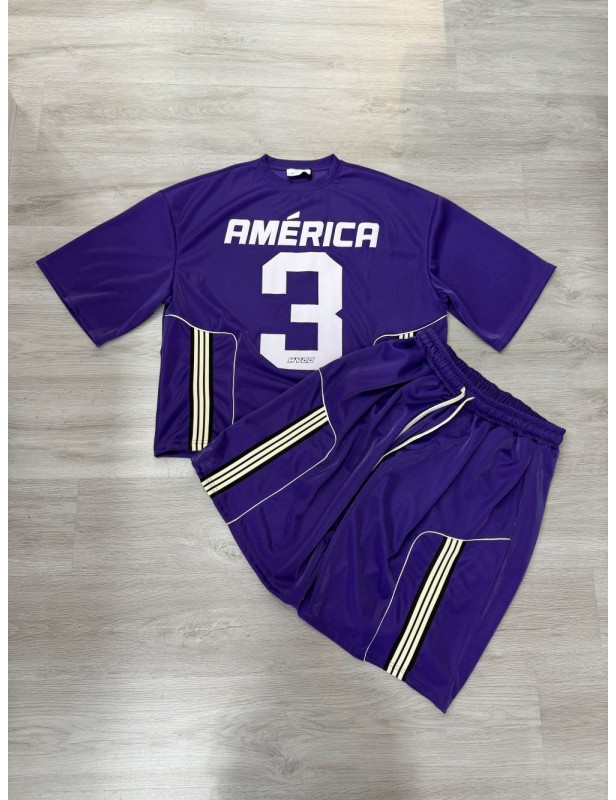 Coordinato america viola