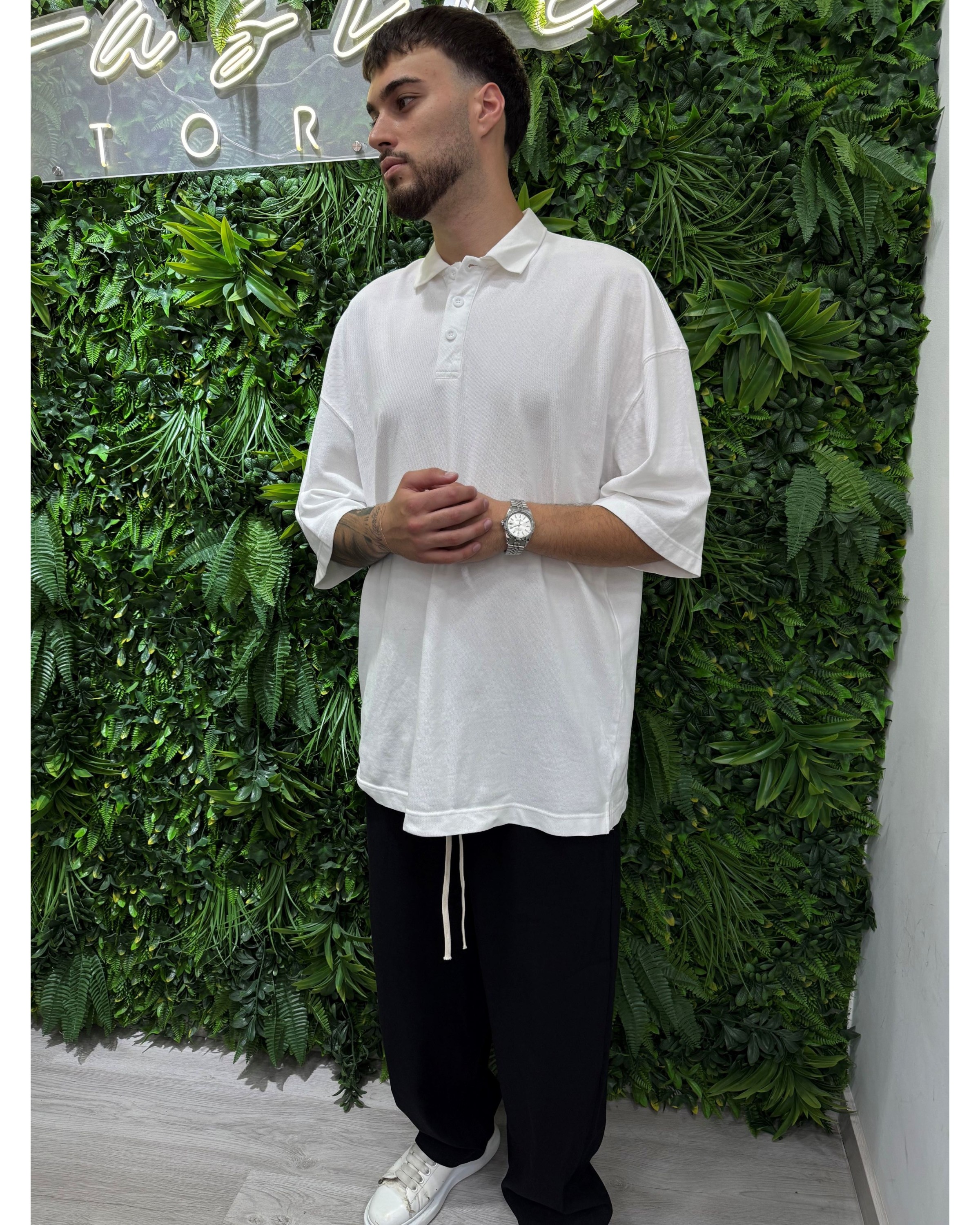 Pantalaccio baggy  lino nero